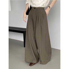 Load image into Gallery viewer, Pleated Drawstring Casual Wide-leg Pants
