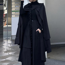 Load image into Gallery viewer, Dark Cape Two-way Wear Irregular Cape Skirt
