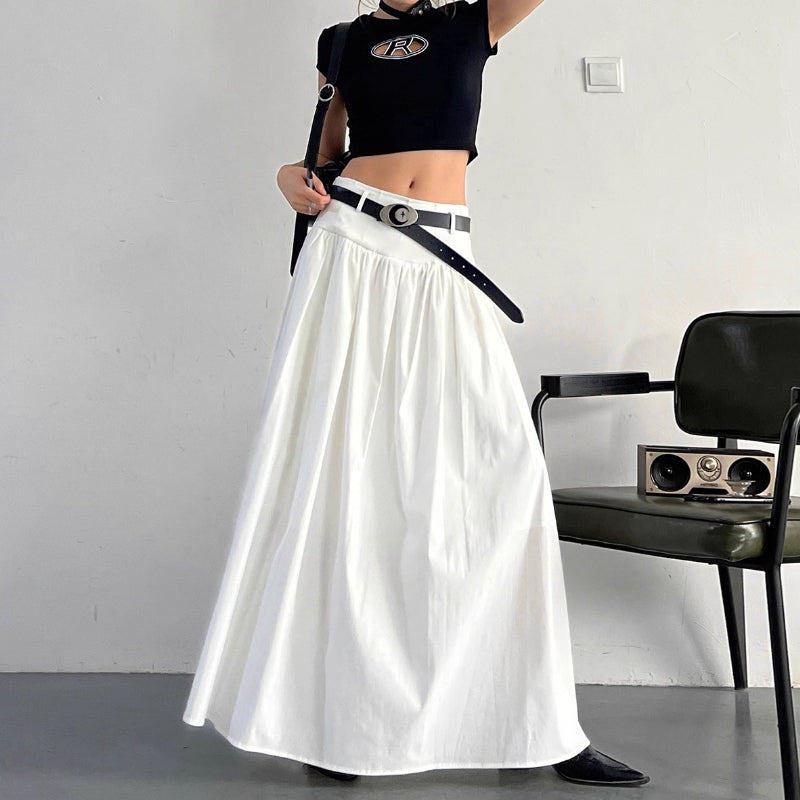 French Casual Loose Floor-length Skirt