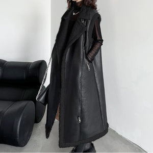 Winter Retro Lapel Plus Velvet Thickened Vest