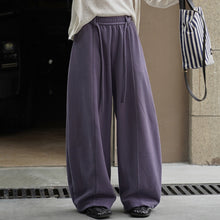 Load image into Gallery viewer, Casual Curved Elastic Waist Loose Wide-leg Pants
