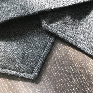 Vintage Multi-Pocket Herringbone Wool Vest