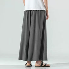 Load image into Gallery viewer, Retro Ice Silk Wide-Leg Skirt Pants
