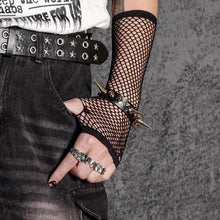 Load image into Gallery viewer, Dark Striped Sleeves Gloves

