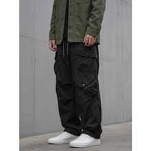 Load image into Gallery viewer, Japanese Loose Multi-pocket Straight-leg Cuffed Cargo Pants
