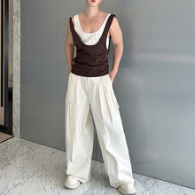 Load image into Gallery viewer, Contrast Color Layered Casual Sleeveless Vest
