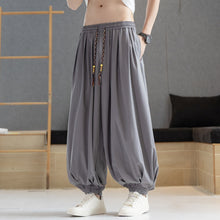 Load image into Gallery viewer, Loose Draped Ankle Tied Casual Harem Pants
