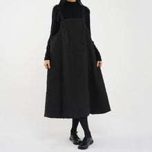 Load image into Gallery viewer, Winter Loose-fitting Casual Quilted Suspender Dress
