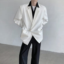 Load image into Gallery viewer, White Suit Jacket with Metal Buttons
