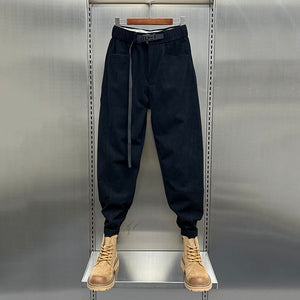 Loose Waistband Corduroy Casual Pants