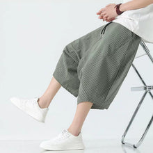 Load image into Gallery viewer, Stripe Lantern-shaped Loose-fitting Low-cut Baggy Pants

