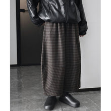 Load image into Gallery viewer, Plaid Casual Wide-leg Pants
