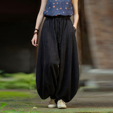 Load image into Gallery viewer, Loose Cotton And Linen Patchwork Bloomers

