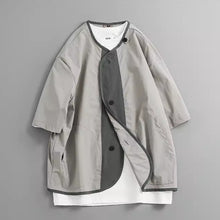 Load image into Gallery viewer, Retro Color-blocked Loose Casual Crew Neck T-shirt
