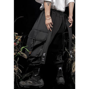 Loose Ribbon Embroidery Overalls