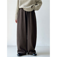 Load image into Gallery viewer, High-waisted Elasticated Casual Straight Trousers
