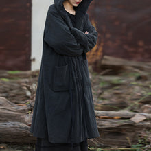 Load image into Gallery viewer, Thickened Warm Hooded Mid-length Cotton Coat
