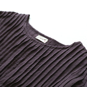 Retro Loose Pleated Robe Dress