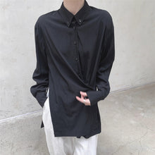Load image into Gallery viewer, Loose Slit-buttoned Two-way Shirt
