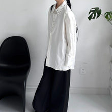 Load image into Gallery viewer, Rivet Loose Casual Padded Shoulder Shirt

