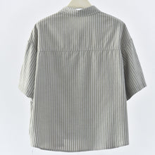 Load image into Gallery viewer, Women's Casual Retro Striped Short-sleeved Shirt
