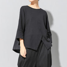 Load image into Gallery viewer, Loose-fitting Patchwork Casual T-shirt
