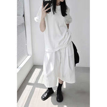 Load image into Gallery viewer, Women's Wide-leg Loose Casual Mid-length Trousers
