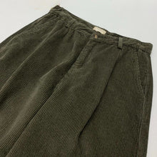 Load image into Gallery viewer, Heavyweight Washed Corduroy Pleated Loose Wide-leg Straight Trousers
