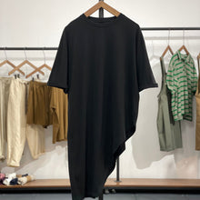 Load image into Gallery viewer, Mid-length Irregular Bevel Hem Cotton T-shirt
