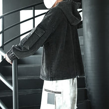Load image into Gallery viewer, American Washed Retro Denim Hoodie
