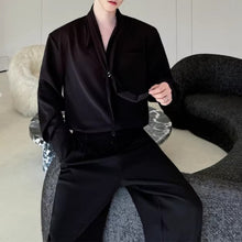 Load image into Gallery viewer, Detachable Tie Metal Accessories Loose Shirt
