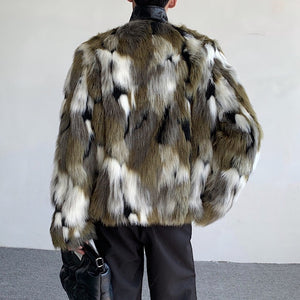 Winter Retro Faux Fur Jacket
