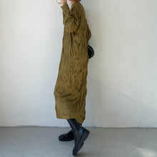 Load image into Gallery viewer, Round Neck A-line Loose Long Skirt
