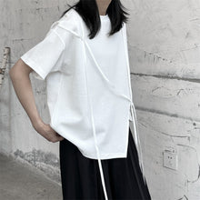 Load image into Gallery viewer, Japanese Style Irregular Round Neck Loose T-shirt
