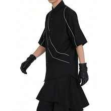 Load image into Gallery viewer, Loose-Fit Casual Lapel T-Shirt
