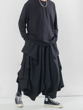 Load image into Gallery viewer, Multi-layered Pleated Cropped Wide-leg Pants Hakama
