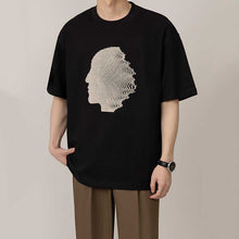 Load image into Gallery viewer, American Embroidery Round Neck Loose Casual T-shirt

