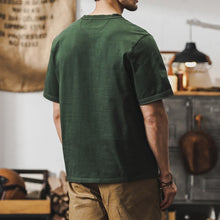 Load image into Gallery viewer, 320g Heavyweight Loose Fit Henley T-Shirt

