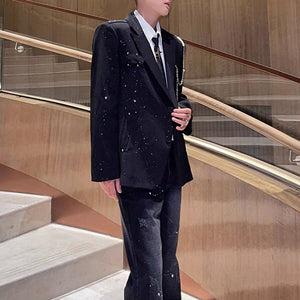 Gypsophila Pearl Necklace Casual Suit Jacket