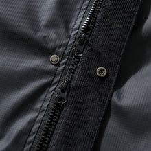 Load image into Gallery viewer, Retro Corduroy Collar and PU Leather Stand-up Collar Jacket
