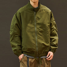 Load image into Gallery viewer, Stand-up Collar Loose Casual Solid Color Jacket
