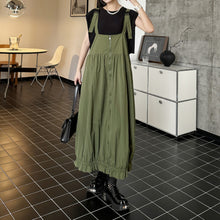 Load image into Gallery viewer, Vintage Workwear Zipper Suspender Dress
