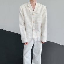 Load image into Gallery viewer, Tweed Loose-fitting Suit Collar Jacket
