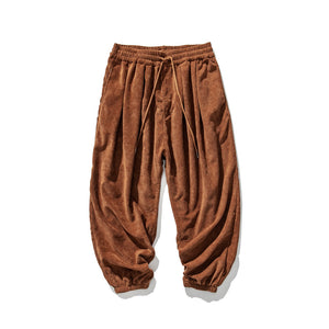 Loose Corduroy Harem Pants