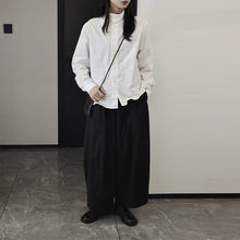 Load image into Gallery viewer, Stand-up Collar Loose Solid Color Shirt
