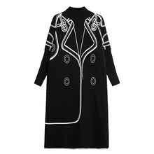 Load image into Gallery viewer, Reversible High-neck Loose-fitting Knitted Long Dress
