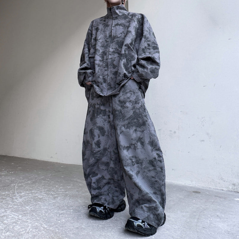 Summer Thin Sun Protection Jacket Scimitar Casual Pants Two-piece Set