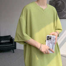 Load image into Gallery viewer, V-neck Ice Silk Loose Short-sleeved T-shirt
