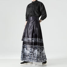 Load image into Gallery viewer, Retro Printed Horse-face Skirt Hanfu
