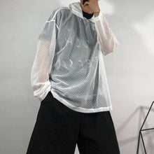 Load image into Gallery viewer, Loose-Fit Mesh Cutout Hoodie
